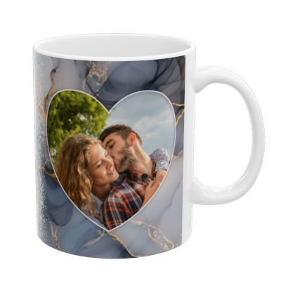 Marble Design Photo Wrap Mug